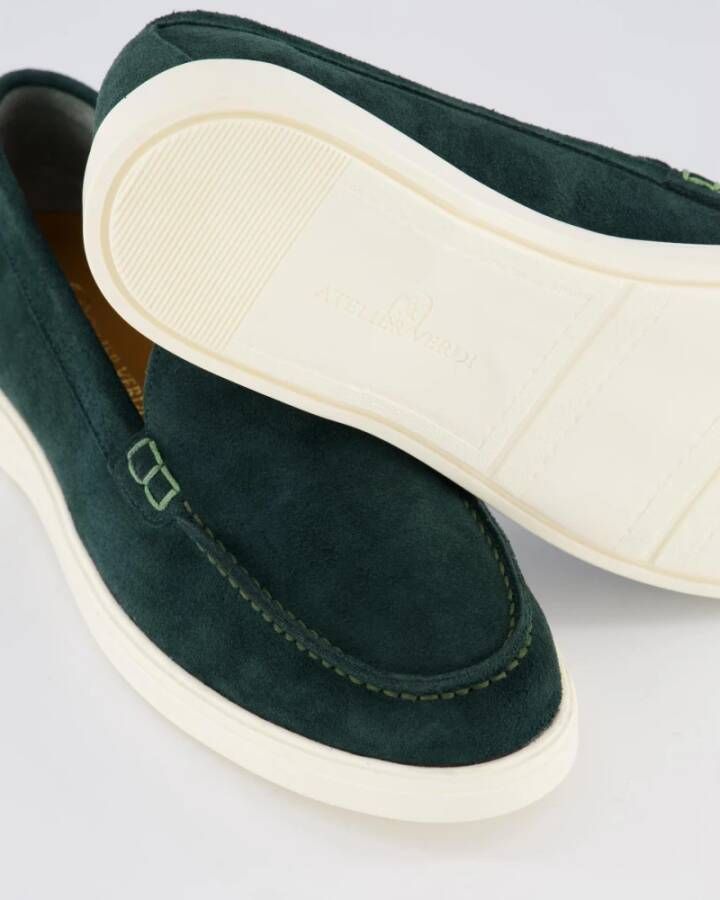 Atelier Verdi Groene Loafer Schoenen voor Vrouwen Green Dames