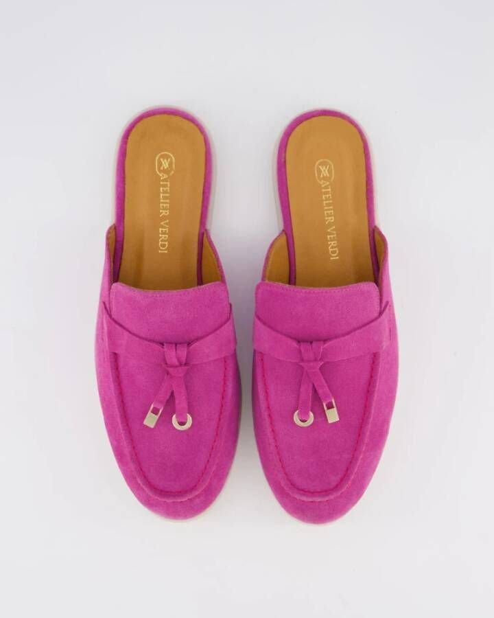 Atelier Verdi Julia Slip On Schoenen in Fuxia Pink Dames