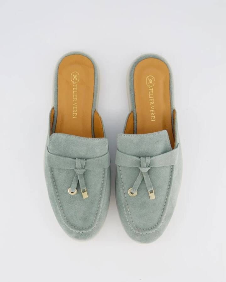 Atelier Verdi Julia Slip On Schoenen in Jade Green Dames