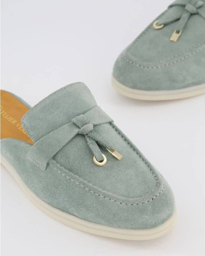 Atelier Verdi Julia Slip On Schoenen in Jade Green Dames