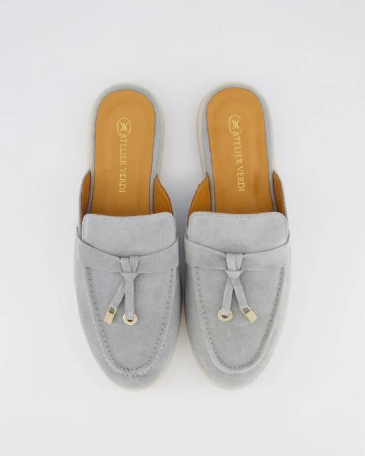 Atelier Verdi Julia Slip On Smoke Schoenen Blue Dames