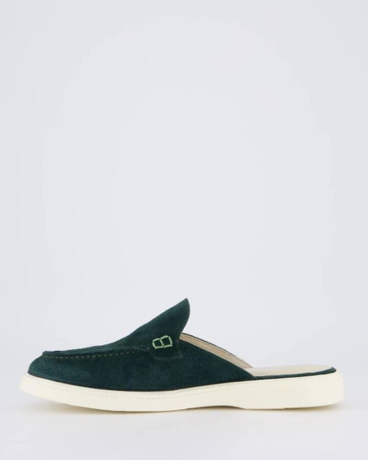 Atelier Verdi Laura Slip On Sandal in Pine Green Dames