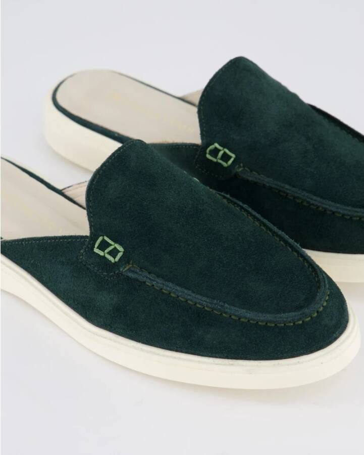 Atelier Verdi Laura Slip On Sandal in Pine Green Dames