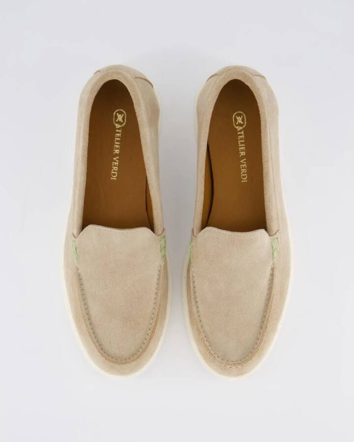 Atelier Verdi Lina Loafer Genova Damesschoenen Beige Dames