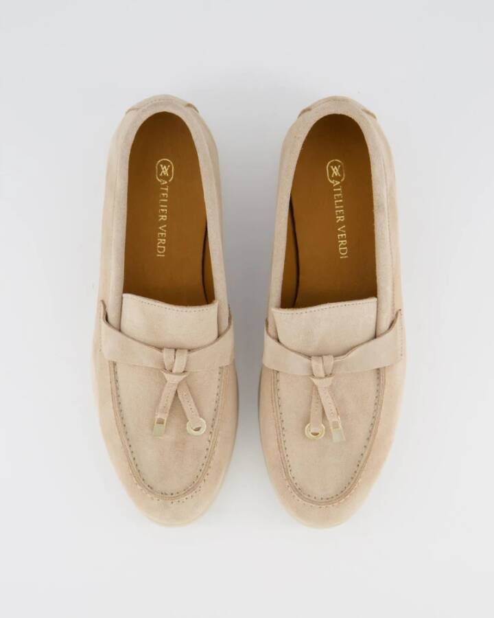 Atelier Verdi Nina Loafer Genova Damesschoenen Beige Dames