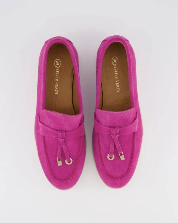 Atelier Verdi Nina Loafer in Fuxia Pink Dames