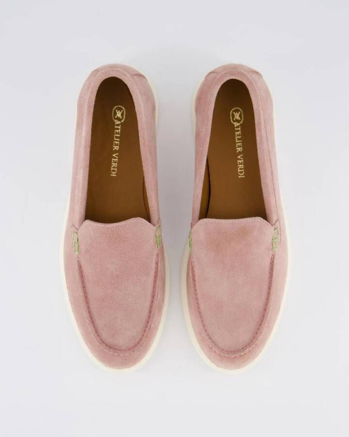 Atelier Verdi Nude Loafer Schoenen voor Dames Pink Dames