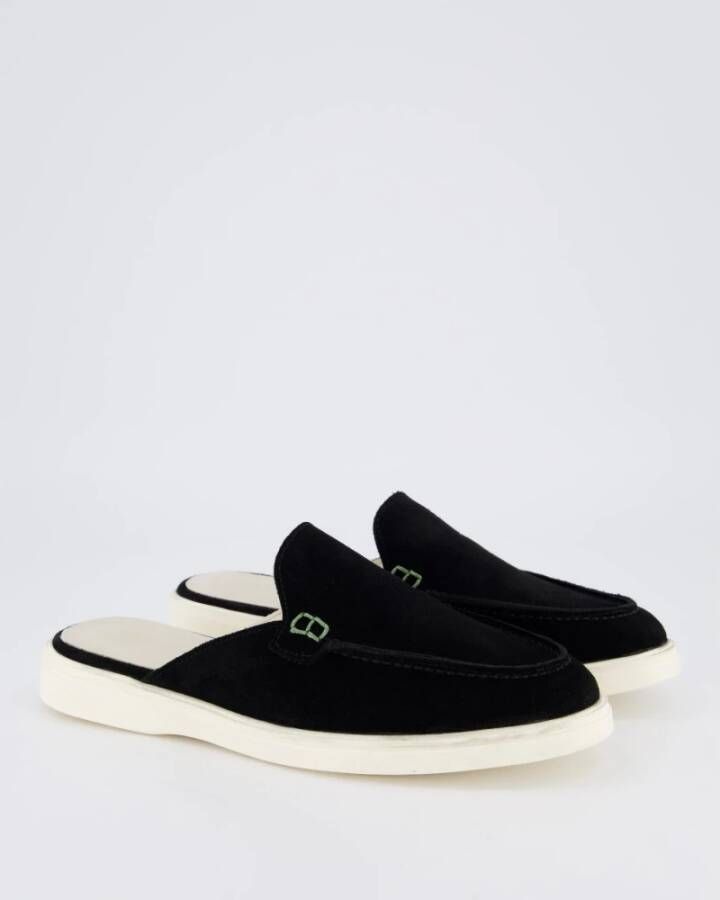 Atelier Verdi Zwarte Slip On Sandaal voor Dames Black Dames