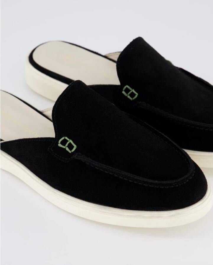 Atelier Verdi Zwarte Slip On Sandaal voor Dames Black Dames