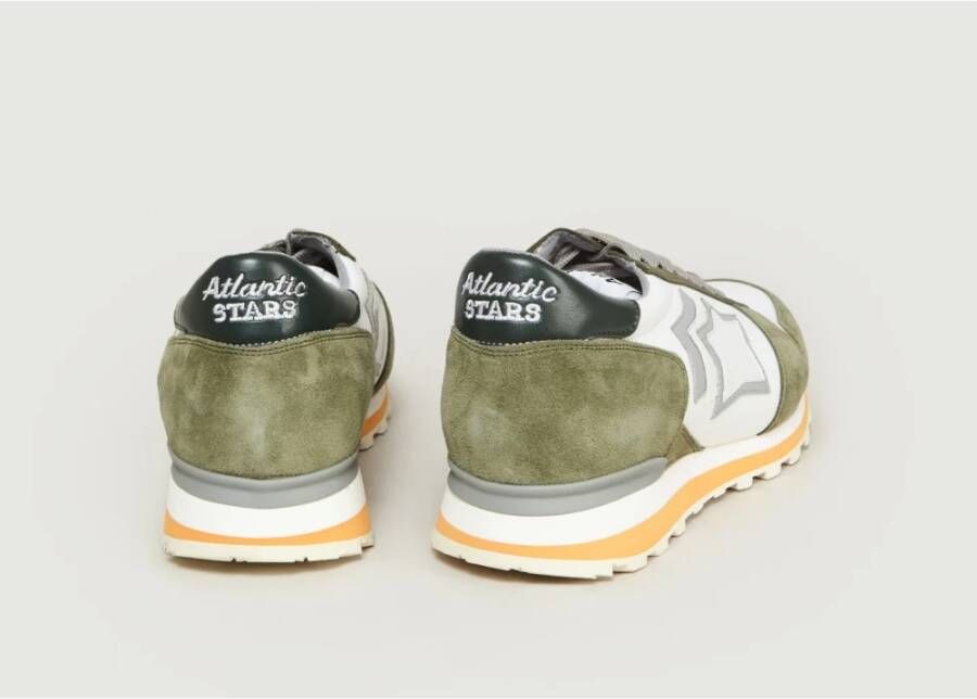 atlantic stars Khaki Groen Suède Panel Trainers Green Heren