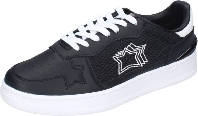 atlantic stars Leren Sneakers voor Mannen Black Heren