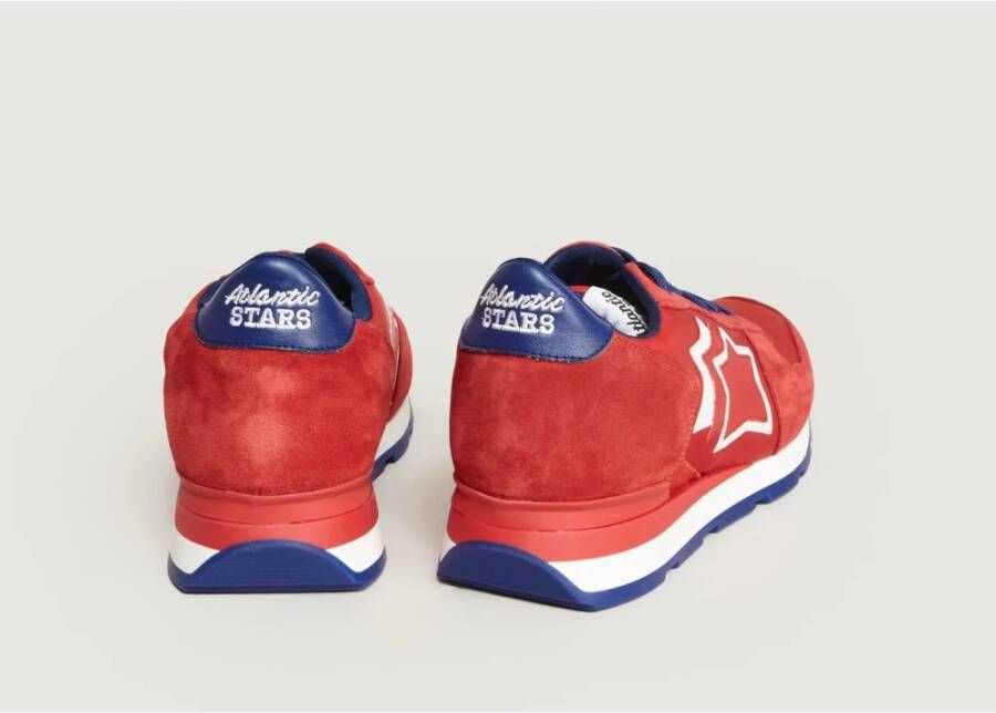 atlantic stars Rode Suède Sneakers Red Heren