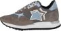 Atlantic stars Dames Sneakers Textiel Fluweel Rubber Zool Brown Dames - Thumbnail 2