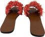 ATP Atelier Stijlvolle Leren Sliders voor de Zomer Rood Dames - Thumbnail 6