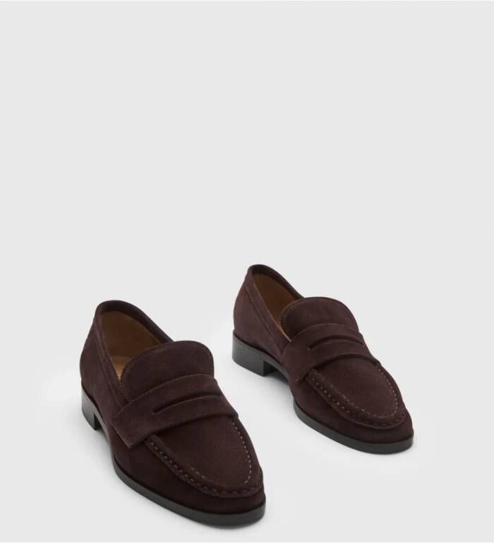 ATP Atelier Walnoot Suède Loafer Schoen Brown Dames