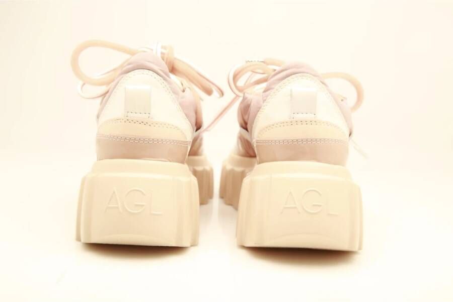 Attilio Giusti Multicolor Leren Sneakers Blondie Collectie Beige Dames