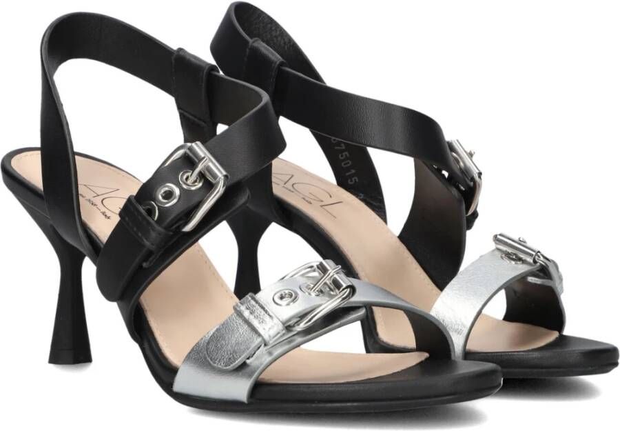 Attilio Giusti Zwarte Sandalen D675015 Black Dames