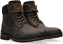 Australian York Brown Leather D19 Dark Br Heren Veterschoenen Bruin - Thumbnail 5