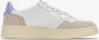 Autry Vintage Lage Leren Suède Sneakers Wit Lavendel White Dames - Thumbnail 2