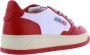 Autry Vintage lage leren sneakers met Amerikaanse vlag detail Rood - Thumbnail 9