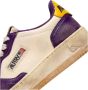 Autry Vintage Witte Sneakers Geel Paarse Rand Purple Heren - Thumbnail 2