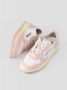 Autry Beige en witte leren sneakers Pink Dames - Thumbnail 2