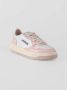 Autry Beige en witte leren sneakers Pink Dames - Thumbnail 3