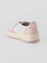 Autry Beige en witte leren sneakers Pink Dames - Thumbnail 4