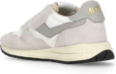 Autry Beige Leren Sneakers met Contrasterende Details Beige Heren