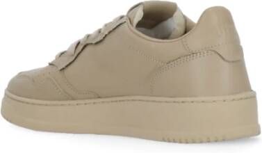 Autry Beige Leren Sneakers met Logo Details Beige Heren