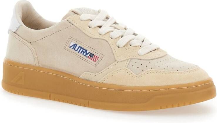 Autry Beige Sneakers Laag Medalist Vrouwen Beige Dames