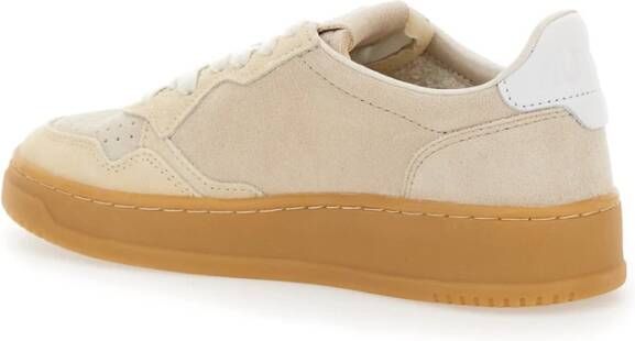 Autry Beige Sneakers Laag Medalist Vrouwen Beige Dames