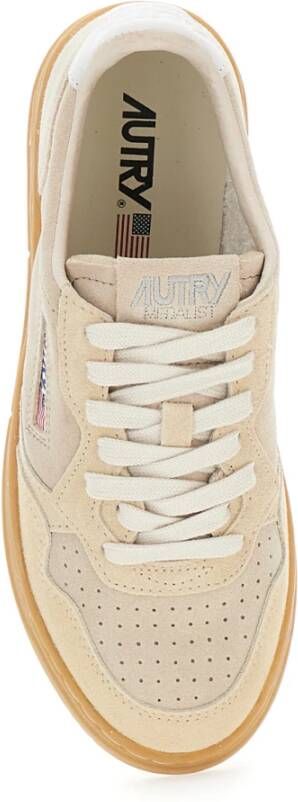 Autry Beige Sneakers Laag Medalist Vrouwen Beige Dames