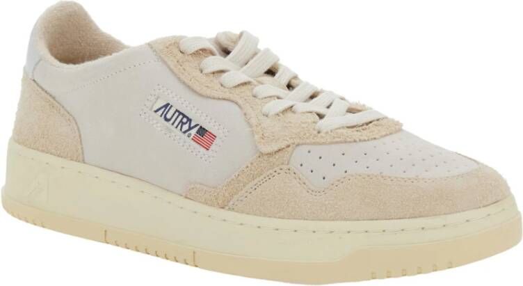 Autry Beige Sneakers Medalist Beige Heren