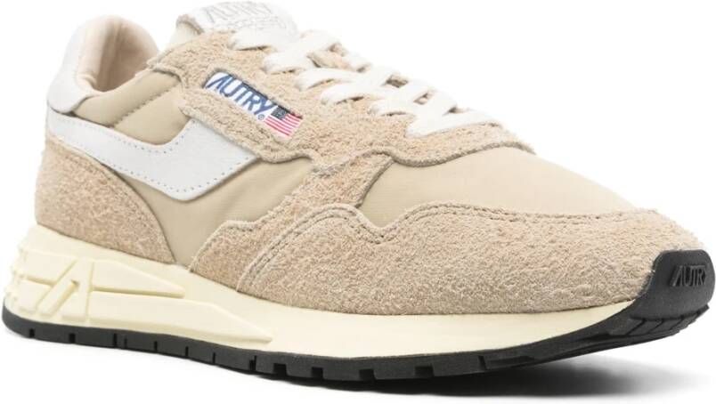 Autry Beige Sneakers met leren voering Beige Dames