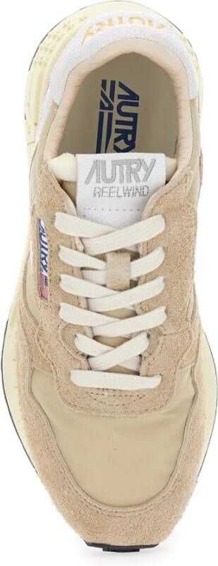 Autry Beige Sneakers met Logo Beige Dames