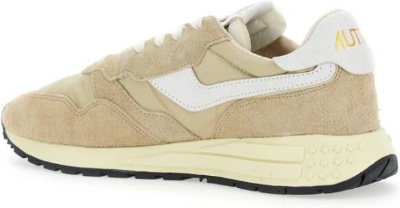 Autry Beige Sneakers met Logo Beige Heren