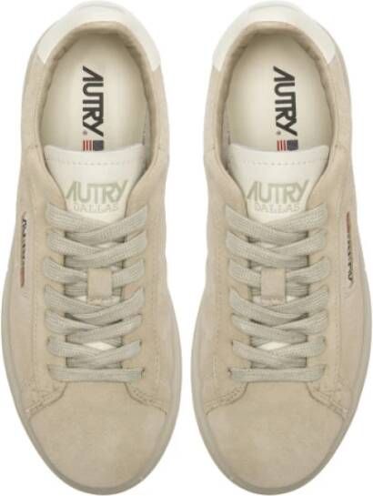 Autry Beige Suède Lage Sneakers Dallas Beige Dames