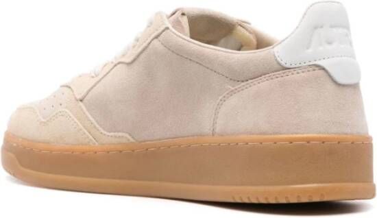 Autry Beige Suède Panel Sneakers Beige Heren