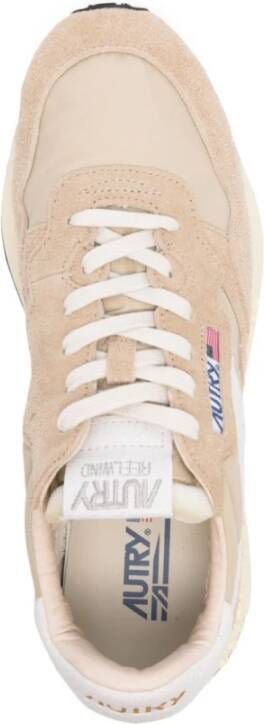 Autry Beige Veterschoenen met Gewatteerde Enkel Beige Heren