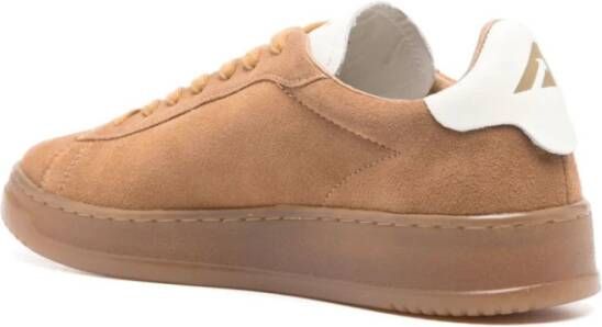 Autry Beige Veterschoenen met Platte Zool Beige Heren