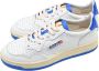 Autry Blauwe Leren Lage Logo Sneakers White Heren - Thumbnail 3