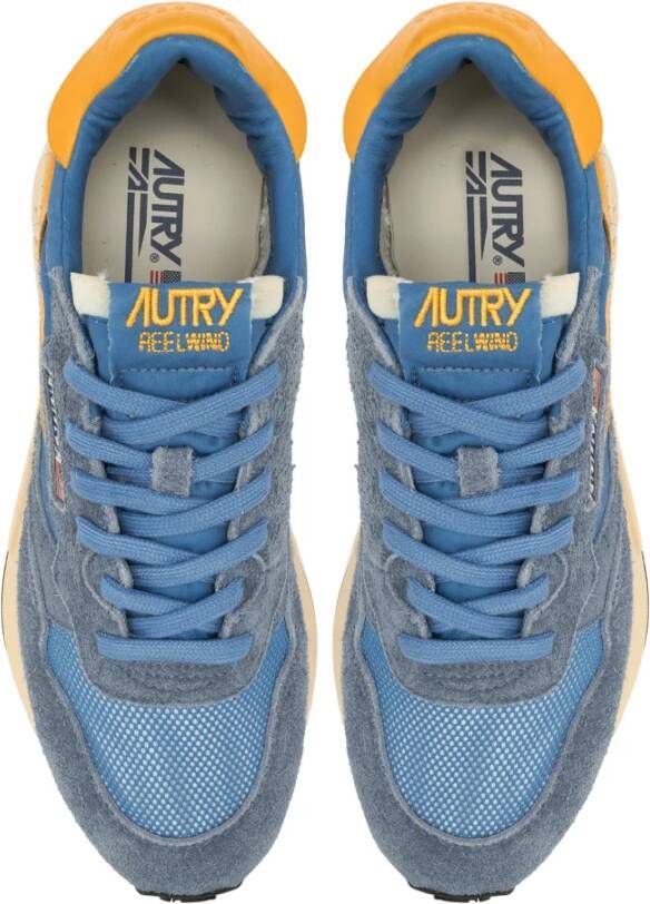 Autry Blauwe Retro Hardloopschoenen Blue Dames