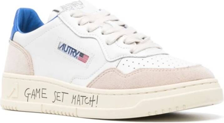 Autry Blauwe Sneakers met Witte Details Multicolor Dames