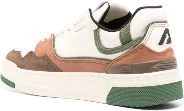 Autry Bruine Sneakers met Kleurblok Ontwerp Brown Dames