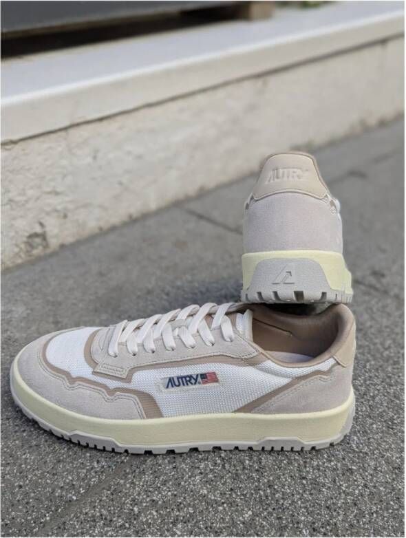 Autry Canvas Golfschoenen Beige Heren