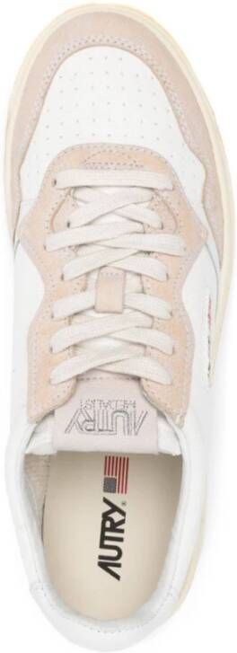 Autry Canvas Lage Sneakers Wit Multicolor Heren