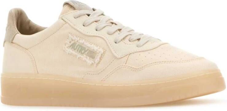 Autry Canvas Medalist Sneakers in Ivoor Beige Heren