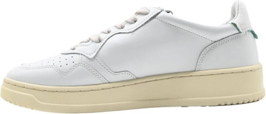 Autry Canvas Suede Sneakers Wit Groen White Heren