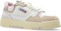 Autry CLC Lage Sneakers in Wit Beige Roze White Dames - Thumbnail 2